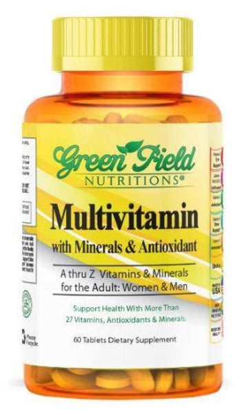 Adult Multivitamin with Minerals and Antioxidants - Halal Vitamins - Greenfield Nutritions