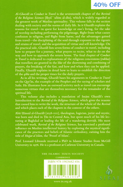 Al Ghazali on Conduct in Travel - Islamic Books - Fons Vitae