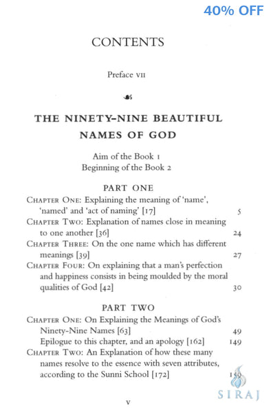 Al Ghazali on the Ninety-Nine Beautiful Names of God - Islamic Books - Fons Vitae