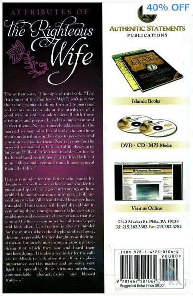 Attributes Of The Righteous Wife - Islamic Books - Authentic Statements Publications