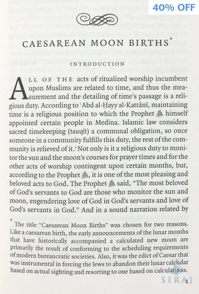 Caesarean Moon Births: Calculations Moon Sighting and The Prophetic Way - Islamic Books - Sandala
