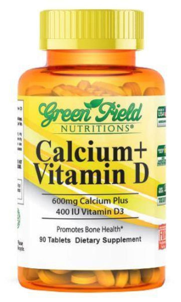 Calcium with Vitamin D3 - Halal Vitamins - Greenfield Nutritions