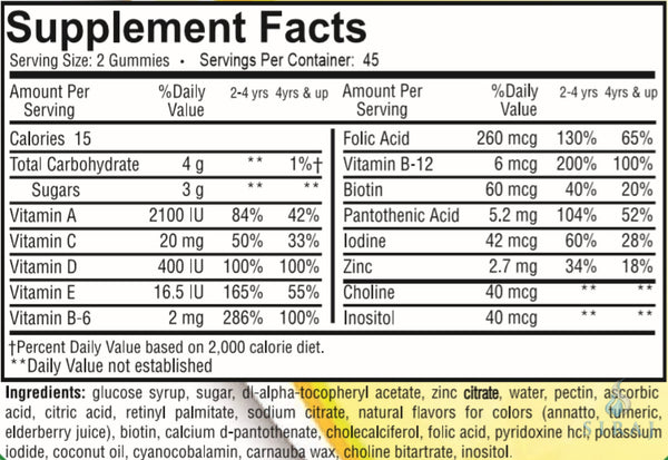 Children’s Complete Multivitamin Gummies - Halal Vitamins - Greenfield Nutritions