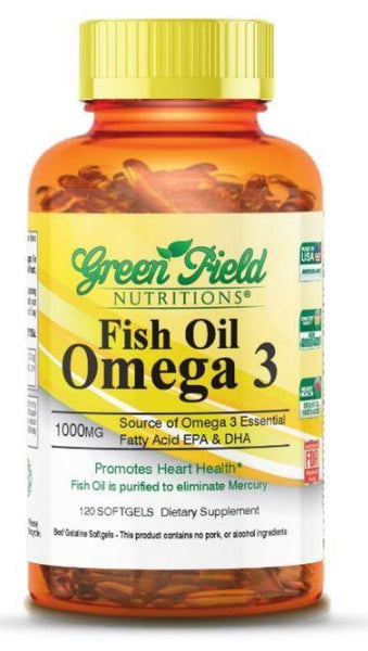 Omega 3 Fish Oil 1000mg - Halal Vitamins - Greenfield Nutritions
