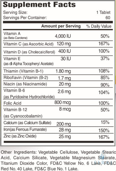 Prenatal Multivitamin and Mineral Tablets - Halal Vitamins - Greenfield Nutritions