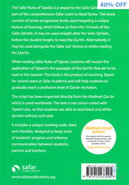 Rules Of Tajwid: Madinah Script – Learn to Read Series - Islamic Books - Safar Publications
