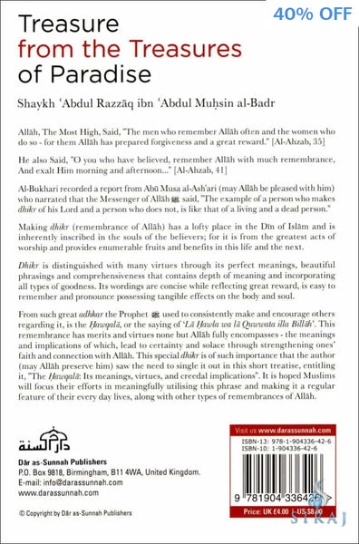 Treasure From The Treasures Of Paradise - Islamic Books - Dar As-Sunnah Publishers