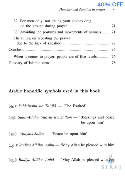 33 Ways of Developing Al-Khushoo: Humility and Devotion in Prayer - Islamic Books - IIPH