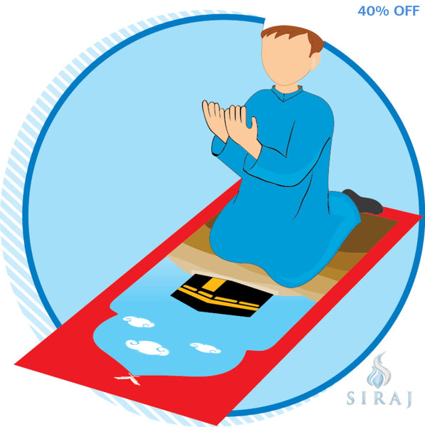 Children’s Rollable Sajda Mat (Carry-On Strap Included) - Prayer Rugs - Sajda Mat