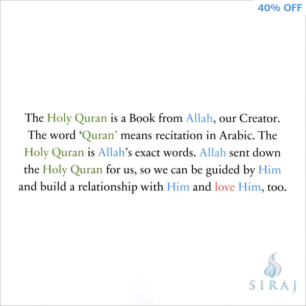 Getting to Know & Love the Holy Quran: A Children’s Book Introducing the Holy Quran - Children’s Books - The Sincere Seeker