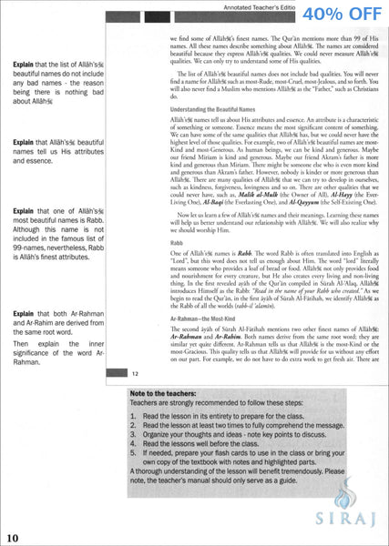 Islamic Studies Level 6 - Teacher’s Manual - Islamic Books - Weekend Learning Publishers