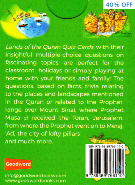 Lands of the Quran Quiz Cards - Games - Goodword Books