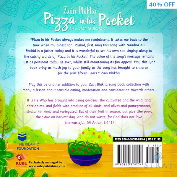 Pizza in his Pocket: The Song Book - Children’s Books - Kube Publishing