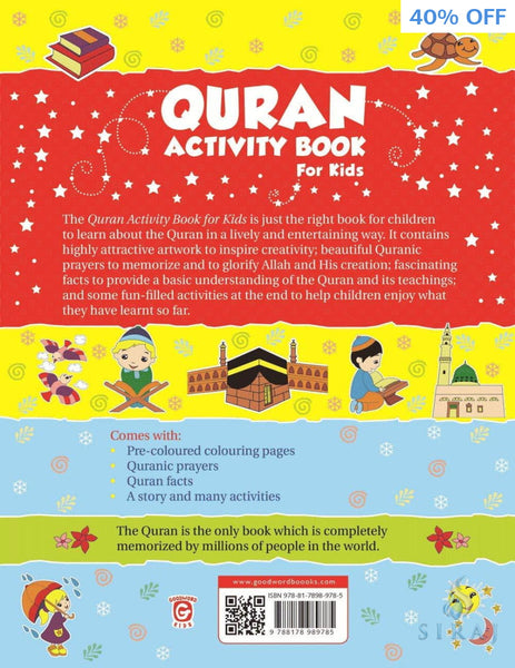 Quran Activity Book For Kids - Childrens Books - Goodword Books
