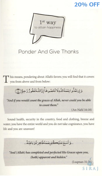 30 Ways To Attain Happiness - Islamic Books - Dakwah Corner Publications