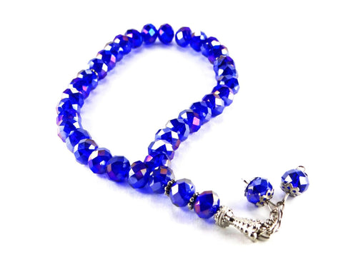 33 Bead Acrylic/Crystal Tesbih - Mystic Purple - Prayer Beads - Siraj