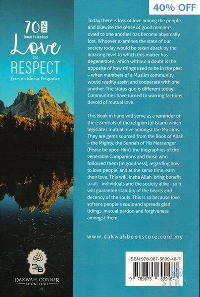 70 Tips Towards Mutual Love and Respect From An Islamic Perspective - Islamic Books - Dakwah Corner Publications