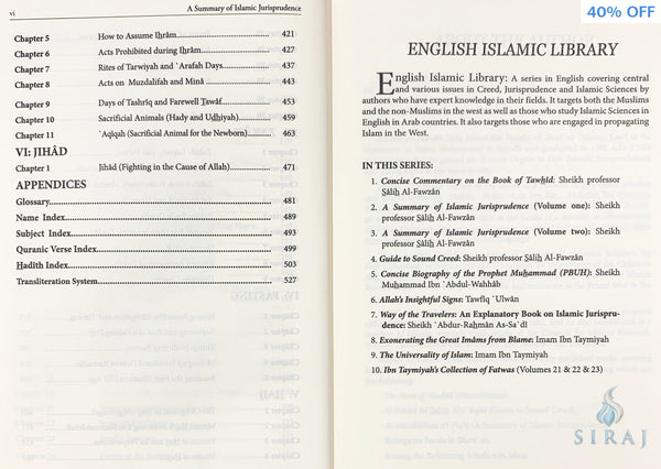 A Summary Of Islamic Jurisprudence (2 Volume Set) - Islamic Books - Dar Al Maiman Publishing
