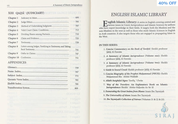 A Summary Of Islamic Jurisprudence (2 Volume Set) - Islamic Books - Dar Al Maiman Publishing
