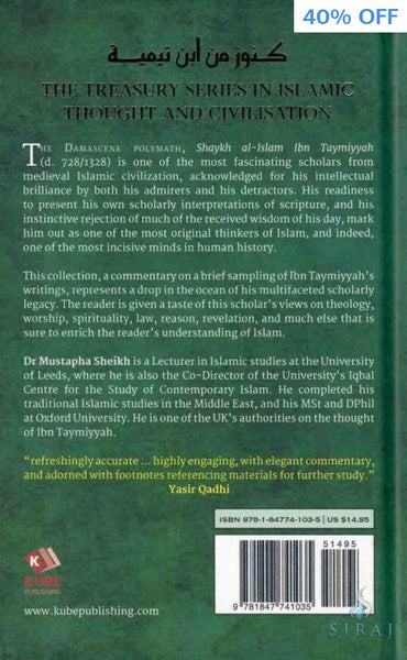 A Treasury of Ibn Taymiyyah: His Timeless Thought and Wisdom - Islamic Books - Kube Publishing