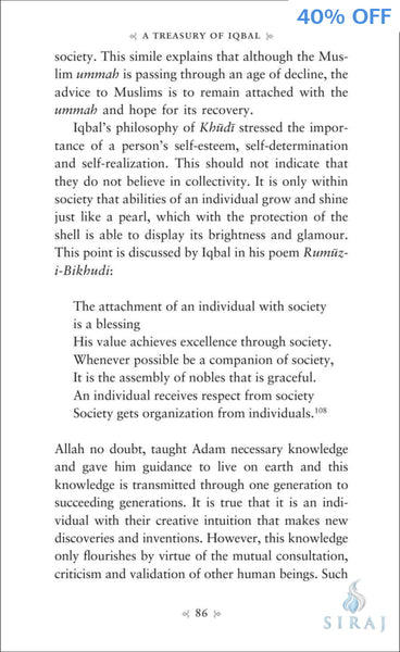 A Treasury of Iqbal - Islamic Books - Kube Publishing
