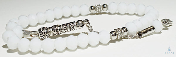 Acrylic Crystal Tesbih - White - Prayer Beads - Siraj