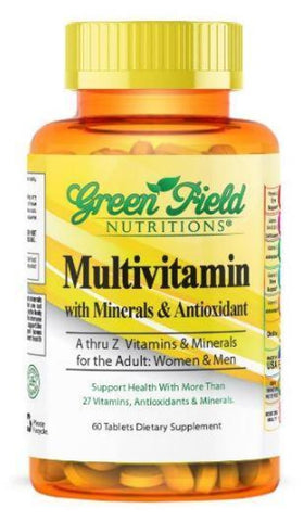 Adult Multivitamin with Minerals and Antioxidants - Halal Vitamins - Greenfield Nutritions