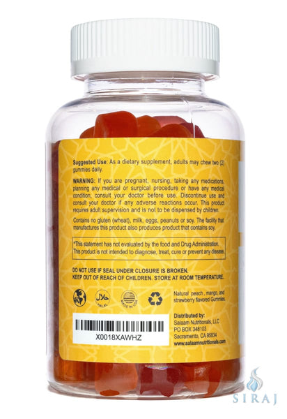 Adult Vitamin D3 Gummies - Halal Vitamins - Salaam Nutritionals