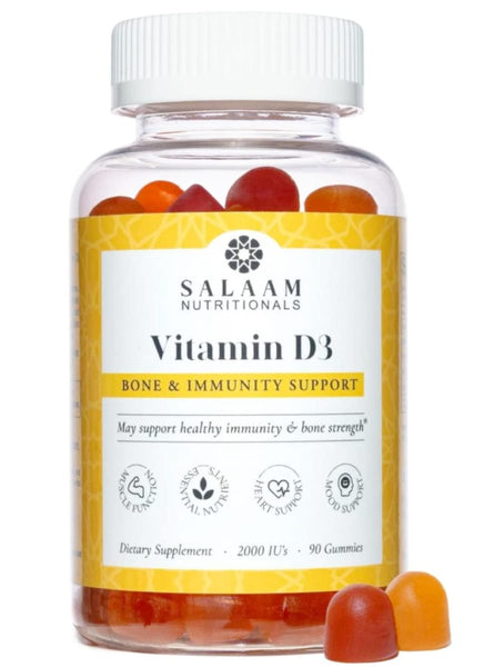 Adult Vitamin D3 Gummies - Halal Vitamins - Salaam Nutritionals