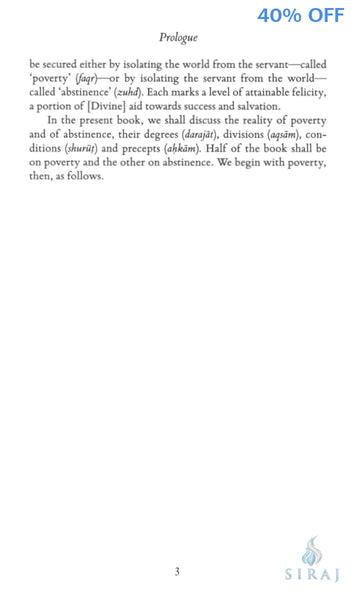 Al Ghazali on Poverty and Abstinence - Islamic Books - Fons Vitae