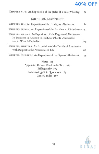 Al Ghazali on Poverty and Abstinence - Islamic Books - Fons Vitae