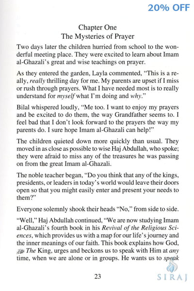 Al Ghazali: The Mysteries of Prayer for Children With Workbook - Children’s Books - Fons Vitae