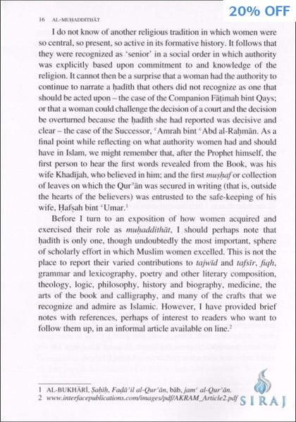 Al-Muhaddithat: The Women Scholars in Islam - Islamic Books - Interface Publications