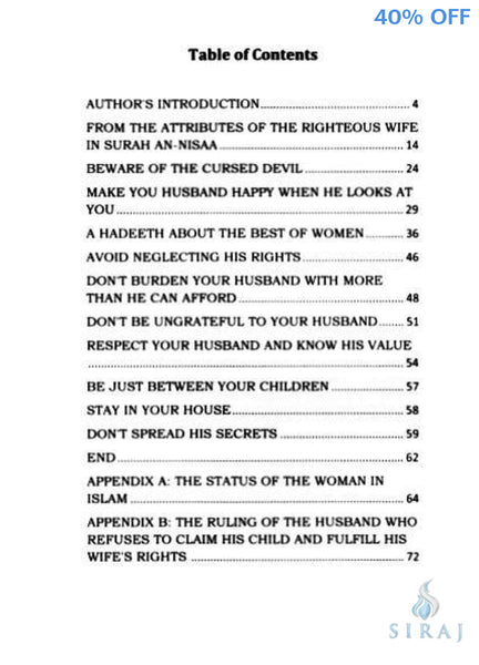 Attributes Of The Righteous Wife - Islamic Books - Authentic Statements Publications