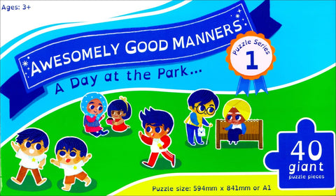Awesomely Good Manners: A Day at the Park Puzzle - Games - Tertib Publishing