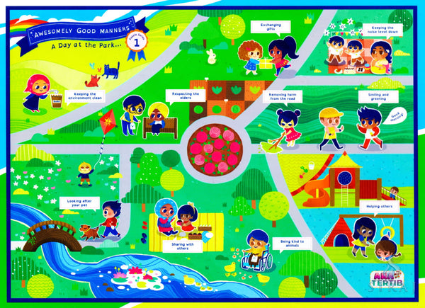 Awesomely Good Manners: A Day at the Park Puzzle - Games - Tertib Publishing