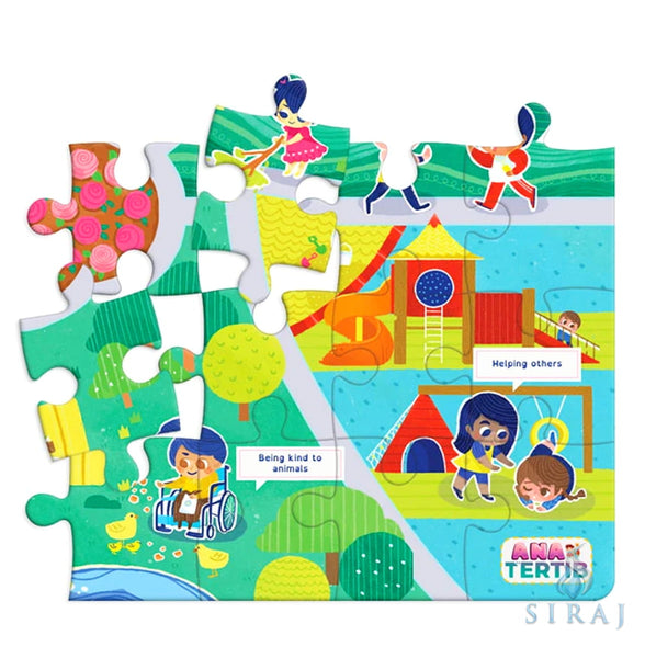 Awesomely Good Manners: A Day at the Park Puzzle - Games - Tertib Publishing