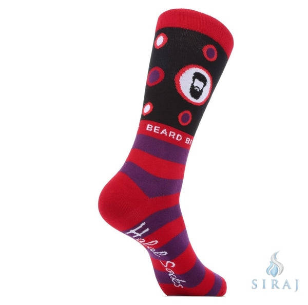 Beard Bro Socks - Red - Halal Socks