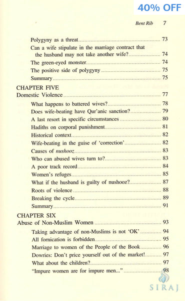 Bent Rib: Journey Through Women’s Issues in Islam - Islamic Books - IIPH