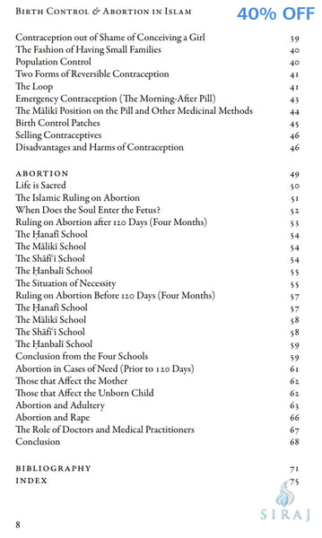 Birth Control & Abortion In Islam - Islamic Books - White Thread Press