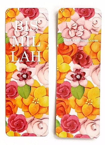 Bismillah Flowers Bookmark - Bookmarks - The Craft Souk