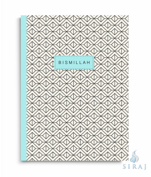 Bismillah Notebook - Geometric Aqua - Notebooks - Islamic Moments