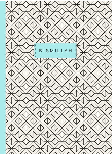 Bismillah Notebook - Geometric Aqua - Notebooks - Islamic Moments