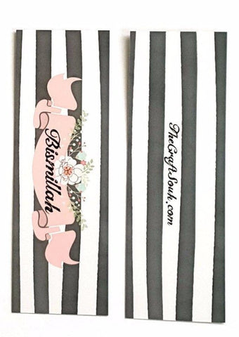 Bismillah Stripes Bookmark - Bookmarks - The Craft Souk