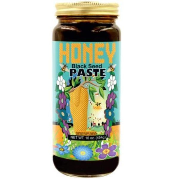 Black Seed & Honey Paste 16 oz - Glass Bottle - Black Seed Honey - Sweet Sunnah