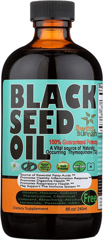 Black seed Oil 8 oz - Glass Bottle - Black Seed Oil - Sweet Sunnah