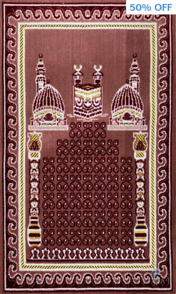 Children’s Islamic Prayer Rug - Mecca - Pink - Prayer Rugs - Siraj