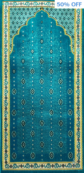 Children’s Islamic Prayer Rug - Eraj - Teal - Prayer Rugs - Siraj