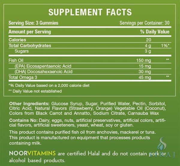 Childrens Omega 3 DHA - Halal Vitamins - Noor Vitamins