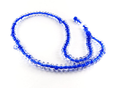 Clear Acrylic Tesbih - Blue - Prayer Beads - Siraj